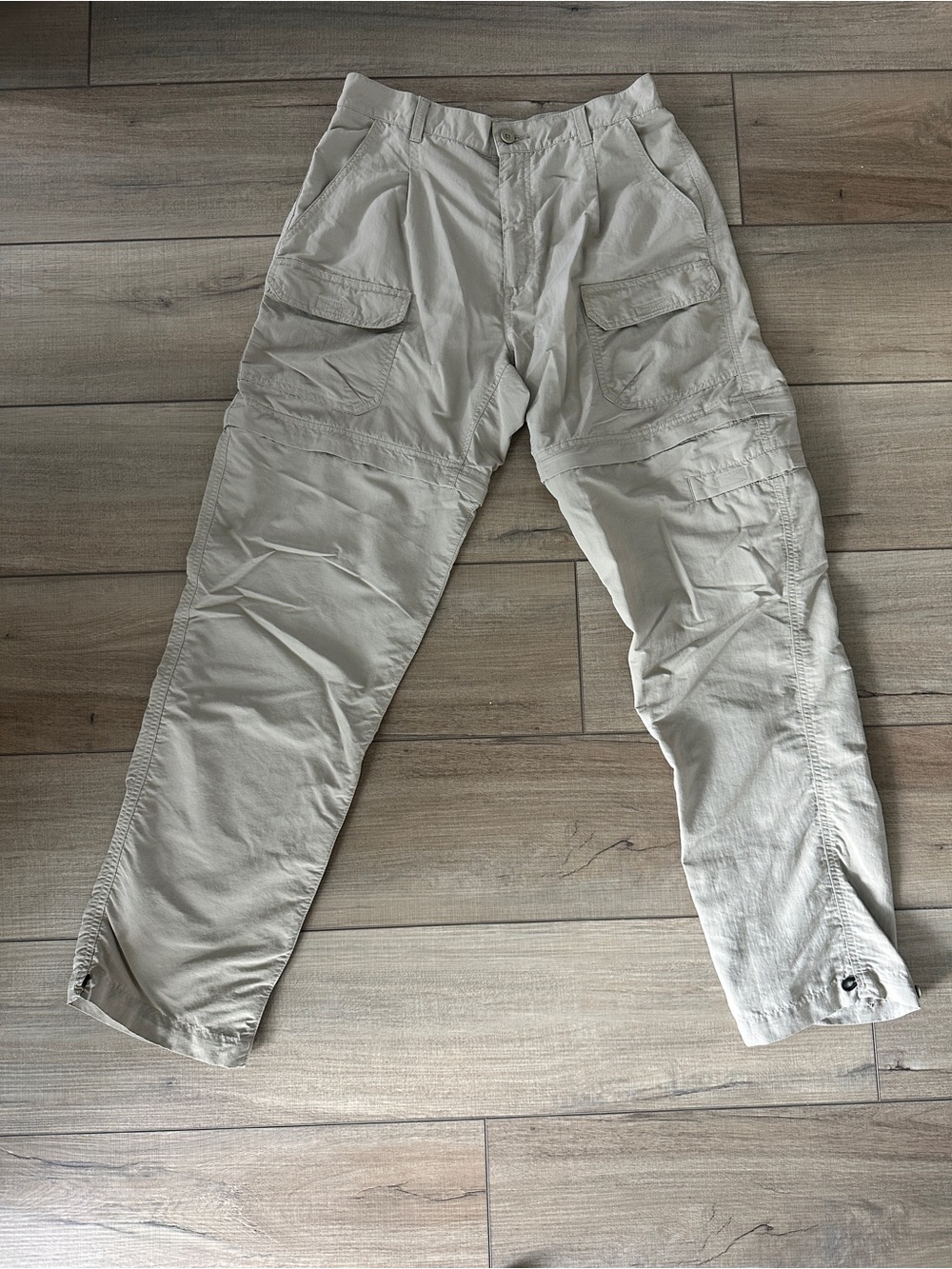 Royal Robbins Women’s Trail Hiking Outdoor Convertible Pants in Light Beige